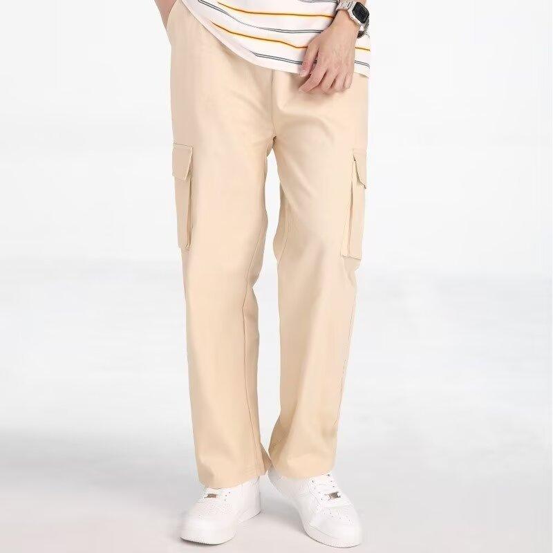 Mens Pants | Straight Cargo Pant In Stretch Cotton Twill Clothing khaki