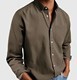 Mens Shirts | Hugh Shirt In Virgin Wool Clothing fossil melange