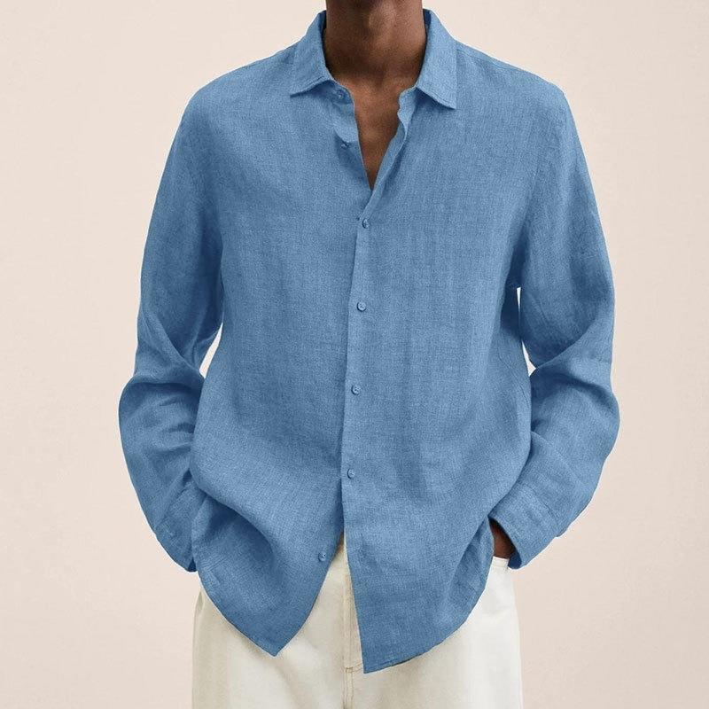 Mens Shirts | Irving Shirt In Relaxed Linen Clothing Mens