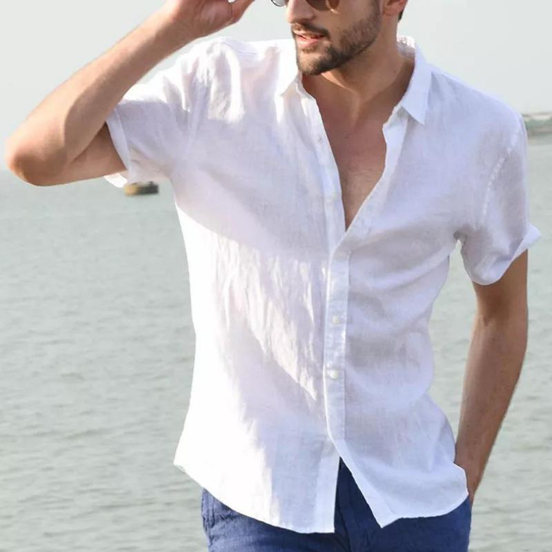 Mens Shirts | Irving Short-Sleeve Shirt In Relaxed Linen Clothing Mens