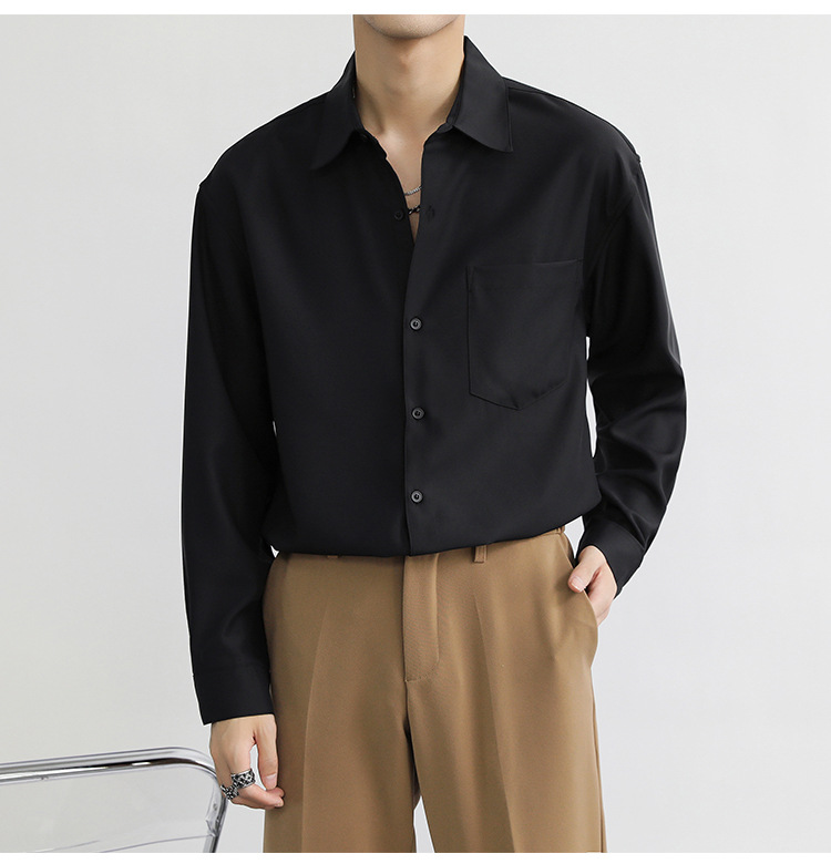 Mens Shirts | Overshirt In Wool-Blend Twill Clothing black