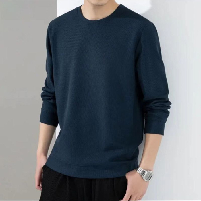 Mens Sweaters + Cardigans | Crewneck Sweater In Regal Wool Clothing Mens