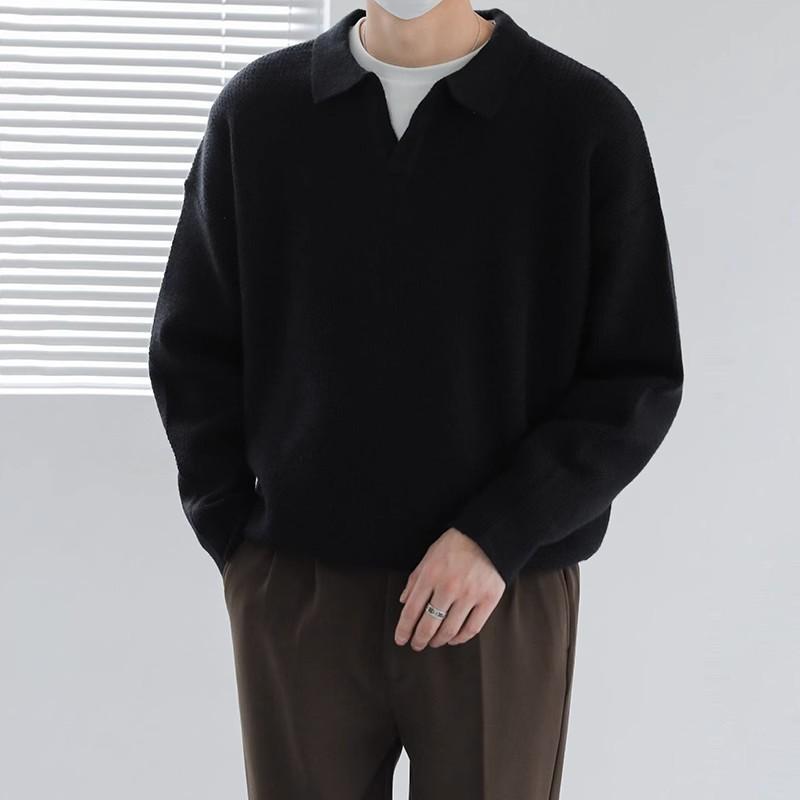 Mens Sweaters + Cardigans | Johnny Collar Sweater In Merino Wool Clothing Mens