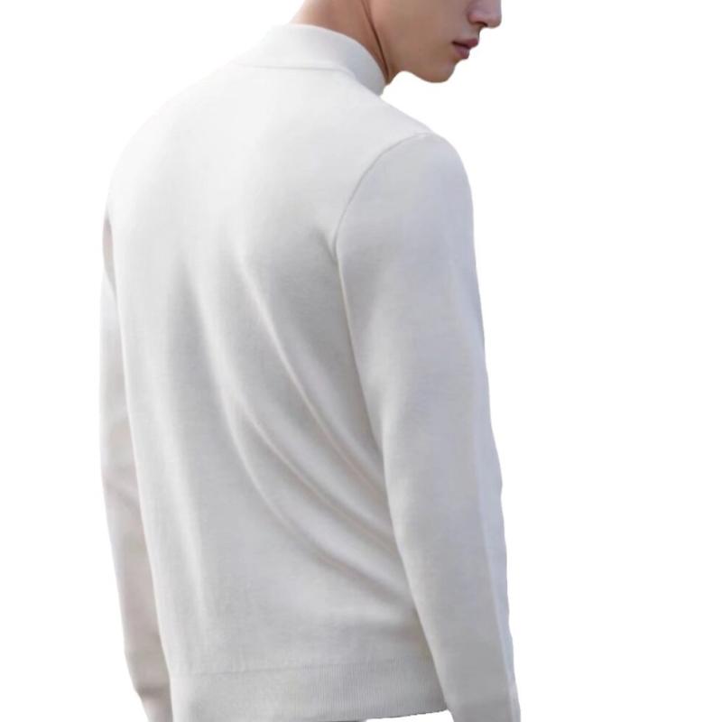 Mens Sweaters + Cardigans | Mock Neck Sweater In Regal Wool Clothing Mens