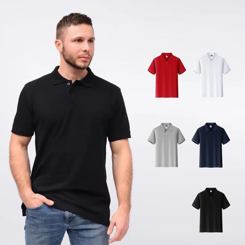 Mens T-Shirts + Polos | Bron Polo Shirt In Anemone Modal Jersey Clothing black multi