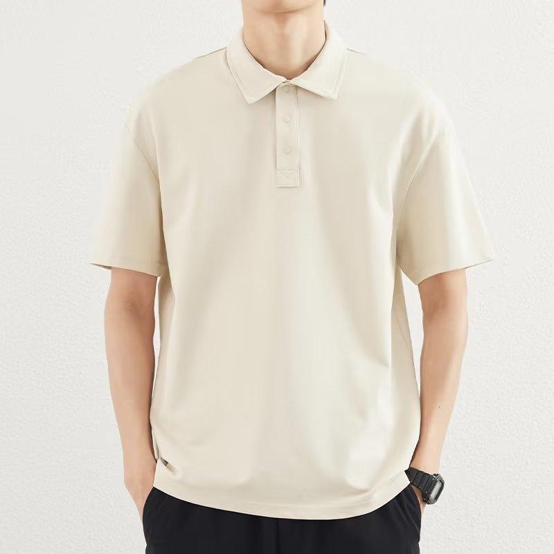 Mens T-Shirts + Polos | Bron Polo Shirt In Cosmos Slub Cotton Clothing Mens