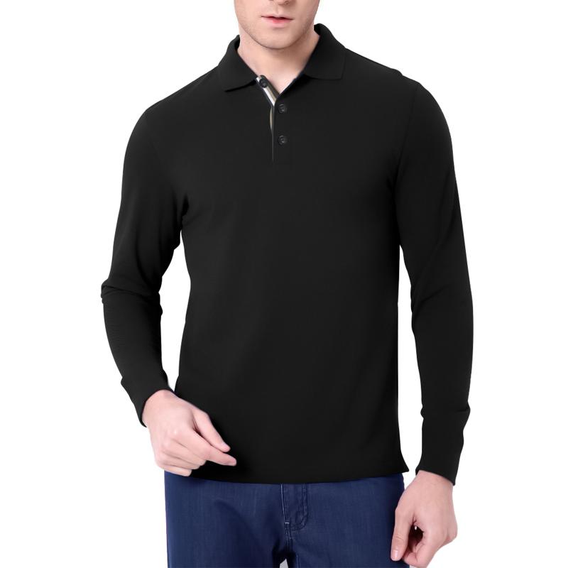 Mens T-Shirts + Polos | Long-Sleeve Polo Shirt In Cotton Jersey Clothing baltic