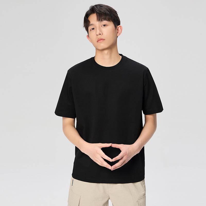 Mens T-Shirts + Polos | Relaxed Tee In Cotton Jersey Clothing black