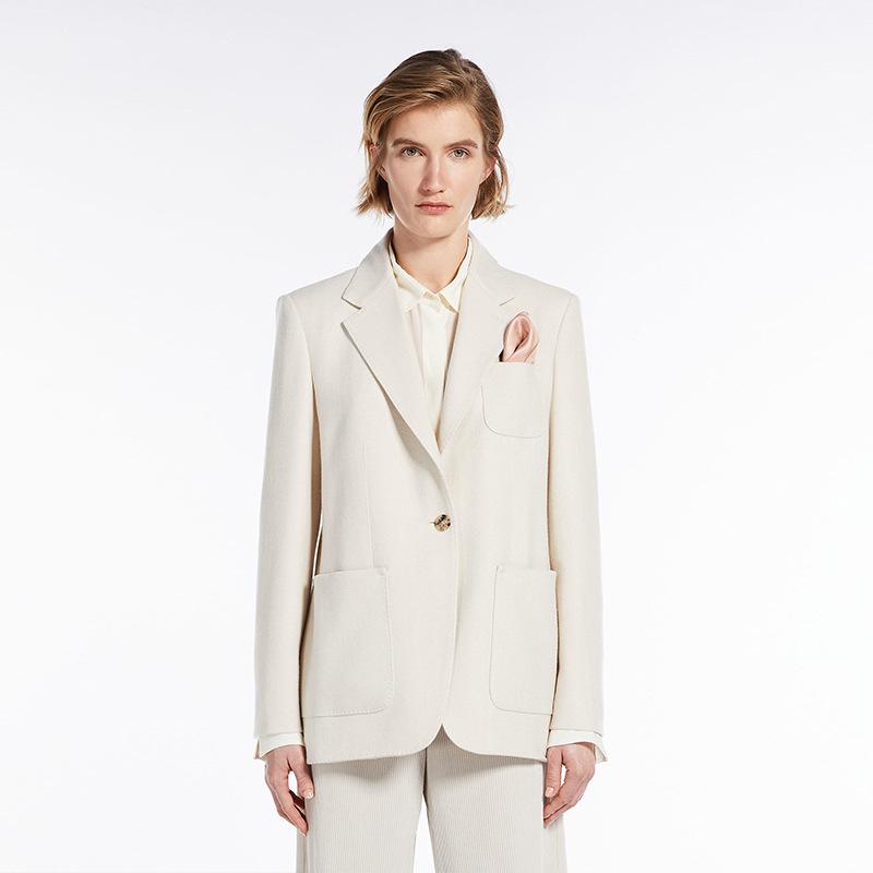 Womens Blazers + Jackets | Boxy Patch Pocket Blazer In Admiral Crepe Blazers + Jackets black