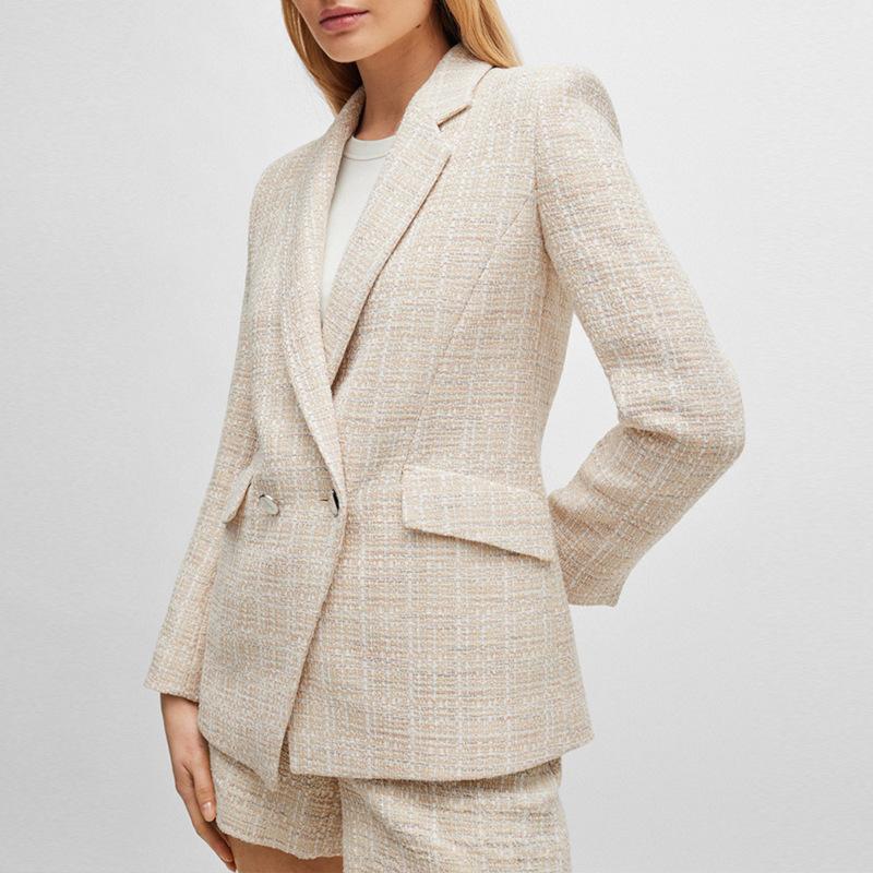 Womens Blazers + Jackets | Slim Blazer In Canvas Tweed Blazers + Jackets black multi