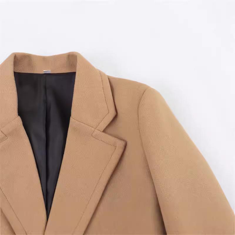 Womens Outerwear | Clairene Jacket In Double-Face Wool-Cashmere Clothing new camel