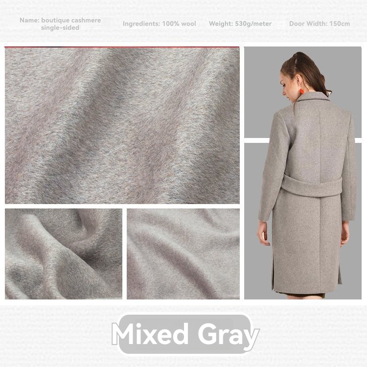 Womens Outerwear | Wrap Coat In Double-Face Wool-Cashmere Clothing melange grey