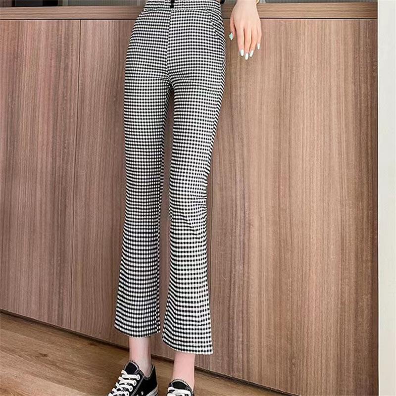 Womens Pants | Kick Pant In Stretch Houndstooth Knit Clothing cinder multi