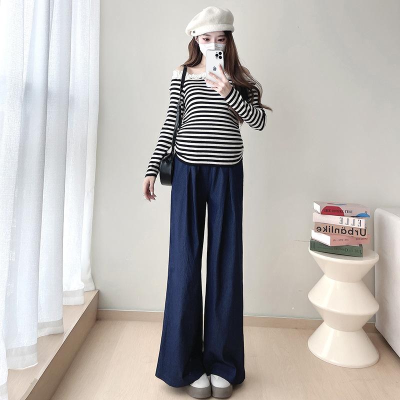 Womens Pants | Pleated Wide-Leg Pant In Denim Clothing indigo