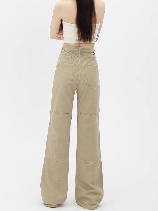 Womens Pants | Wide-Leg Carpenter Pant In Fluid Twill Clothing new sand