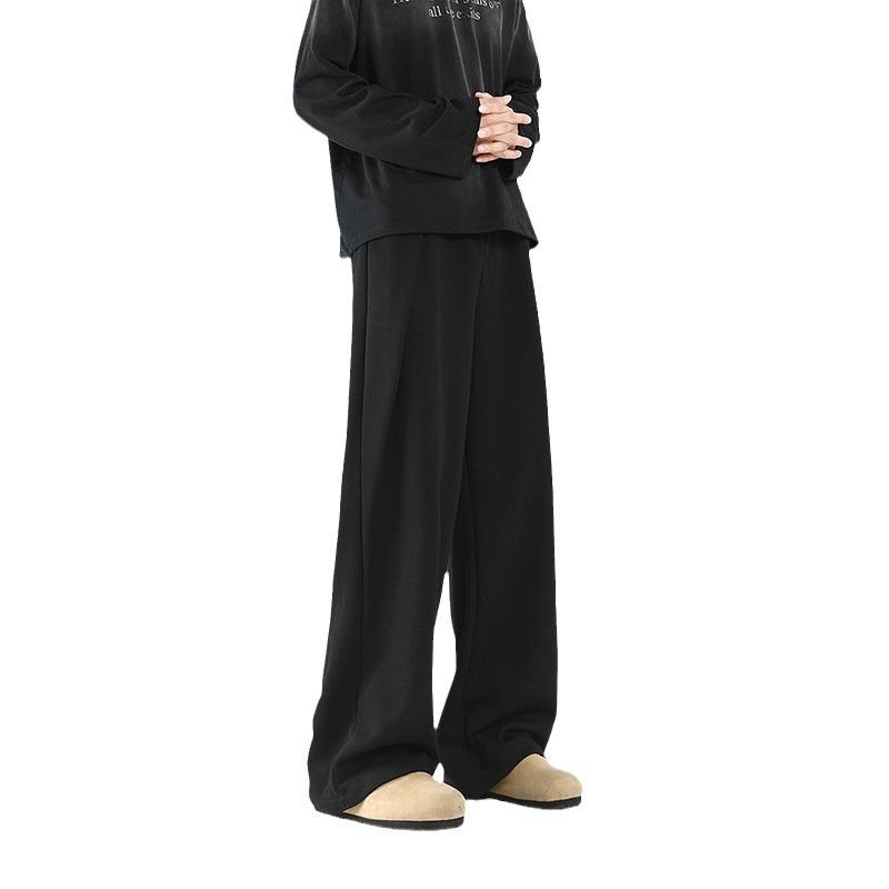 Womens Pants | Wide-Leg Pant In Double-Knit Jersey Clothing charcoal/black