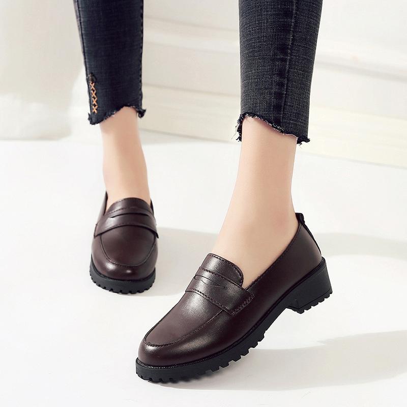 Womens Shoes | Leather Platform Loafer Accessories black