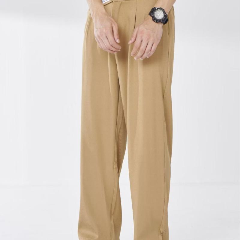 Womens Suits | Double Pleat Pant In Sleek Flannel Clothing new camel