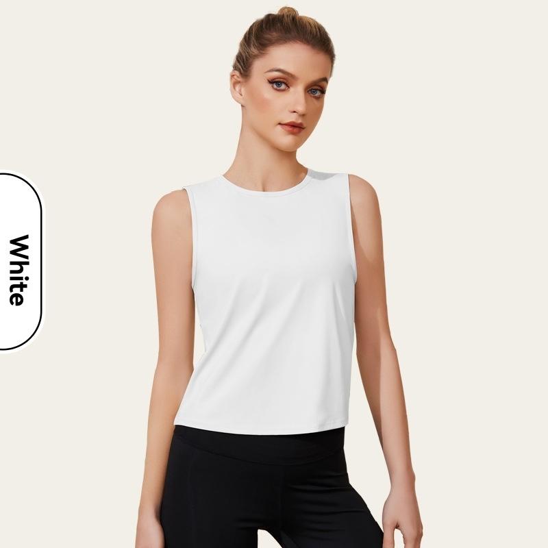 Womens Tops | Sleeveless Crewneck Top In Admiral Crepe Clothing black