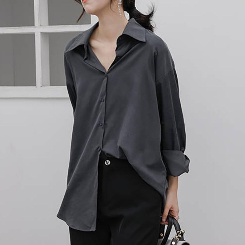 Womens Tops | Straight Shirt In Good Wool Clothing charcoal melange