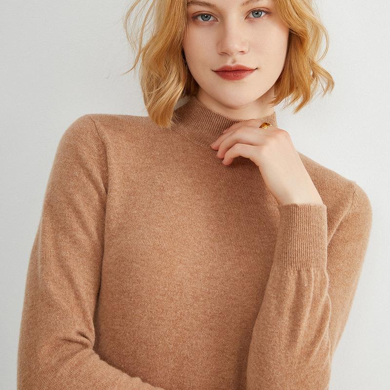 Womens Sweaters + Cardigans | Turtleneck Sweater In Cashmere Clothing royal camel